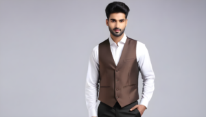 Men's Brown waist coat